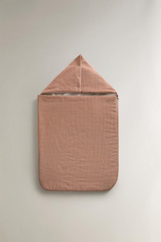 BABYSACK AUS BAUMWOLLE MIT VICHY-KAROS - Dunkelorange von Zara - Bild 0