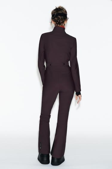 WATER-RESISTANT WINDPROOF RECCO® TECHNOLOGY SKI COLLECTION JUMPSUIT - Burgundy by Zara - Image 3