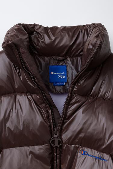 CHAMPION ® X ZARA EMBROIDERED PADDED JACKET - Brown by Zara - Image 6