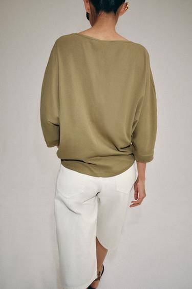 BERMUDA EN JEAN TAILLE MOYENNE ZW COLLECTION - Blanc de Zara - Image 2