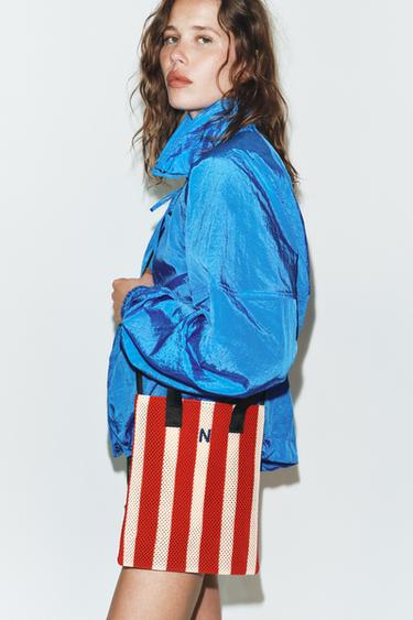 CUT-OUT EFFECT MINI TOTE BAG - Red by Zara - Image 1