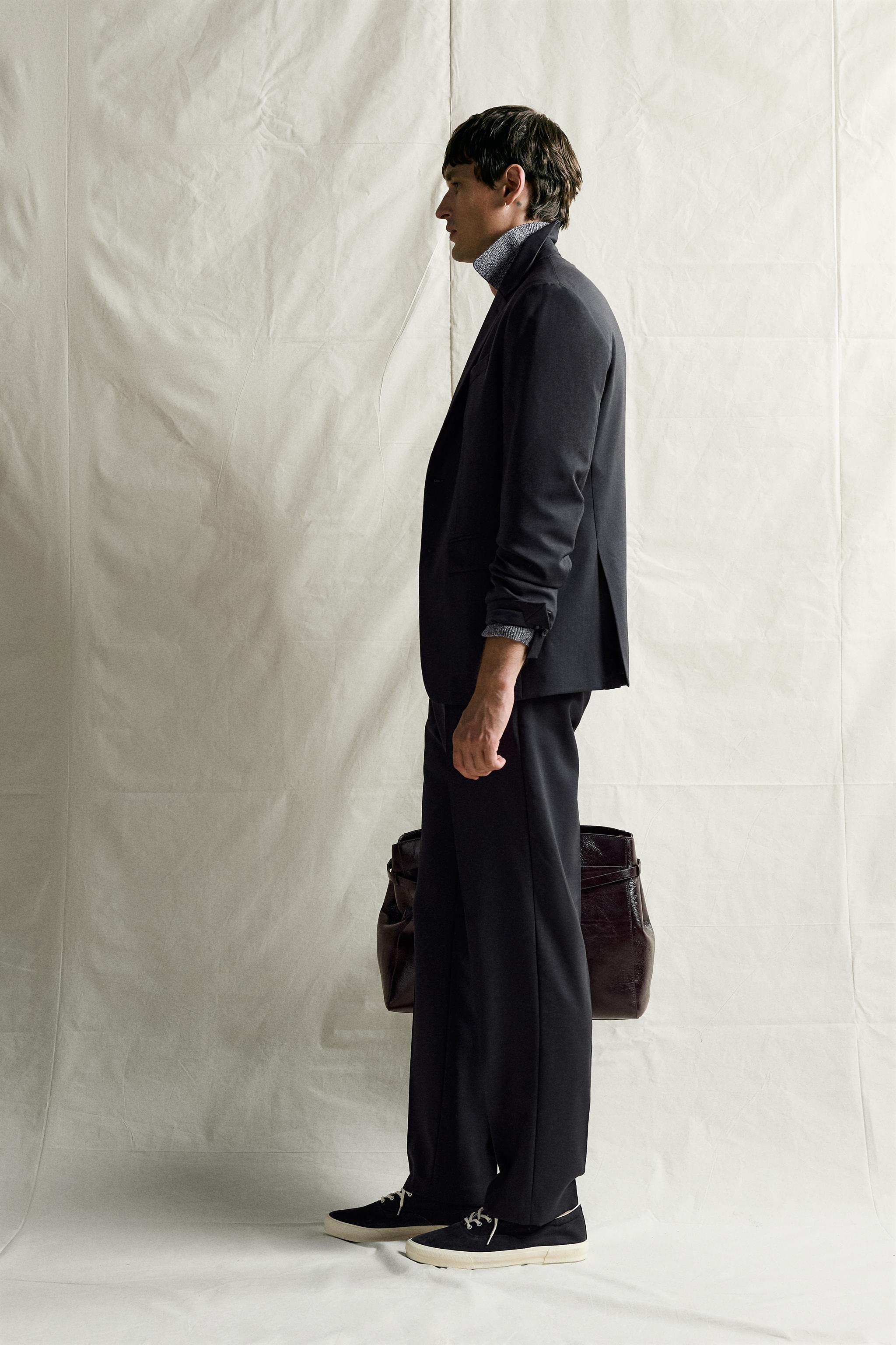 100% WOOL REGULAR FIT SUIT BLAZER
