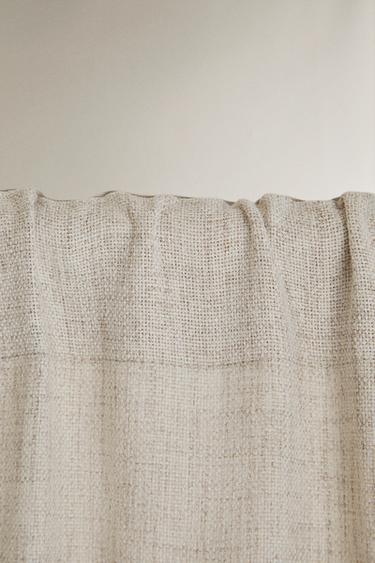 Zara TEXTURED CURTAIN - Pearl gray