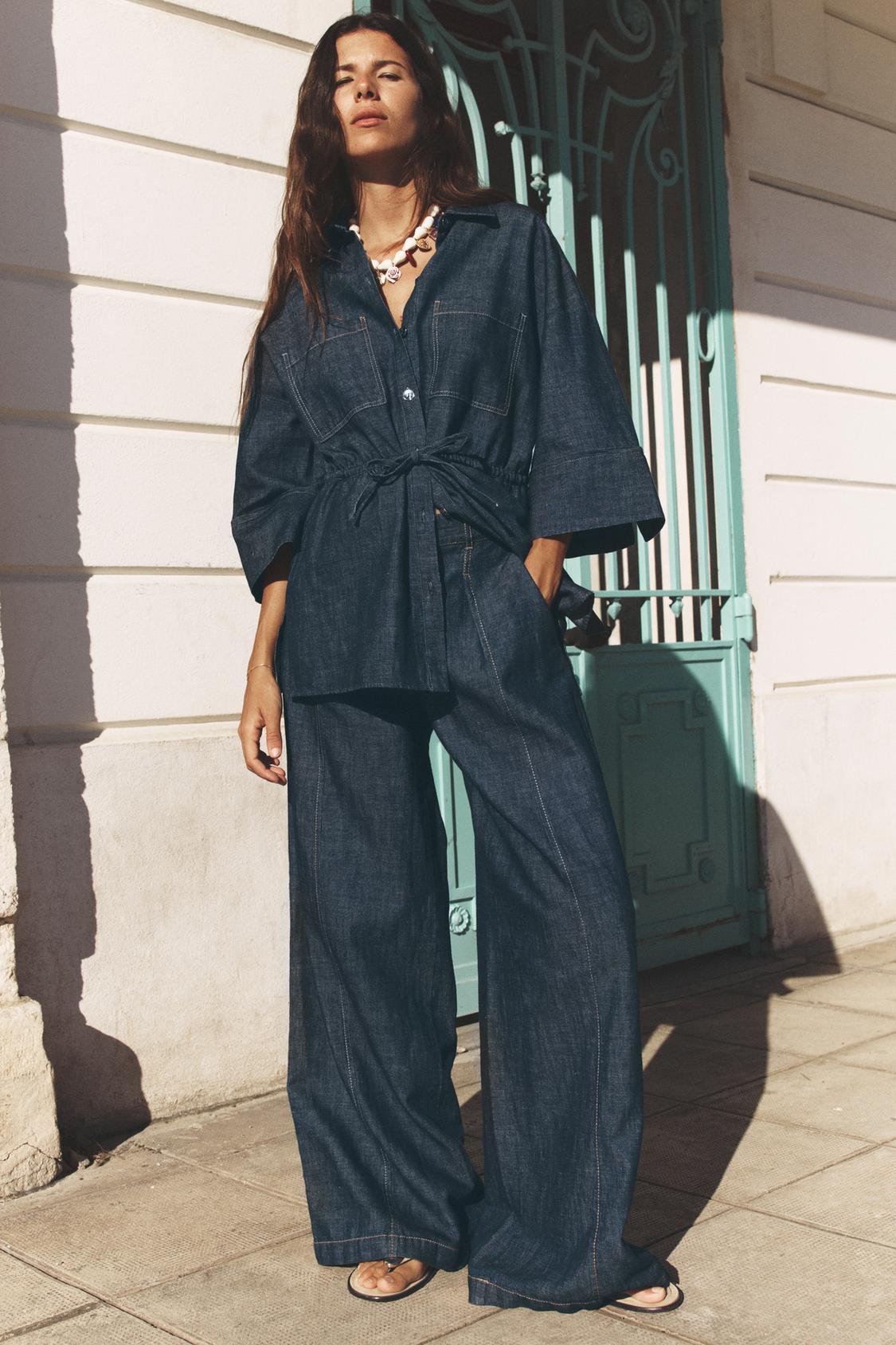 LINEN DRAWSTRING SHIRT