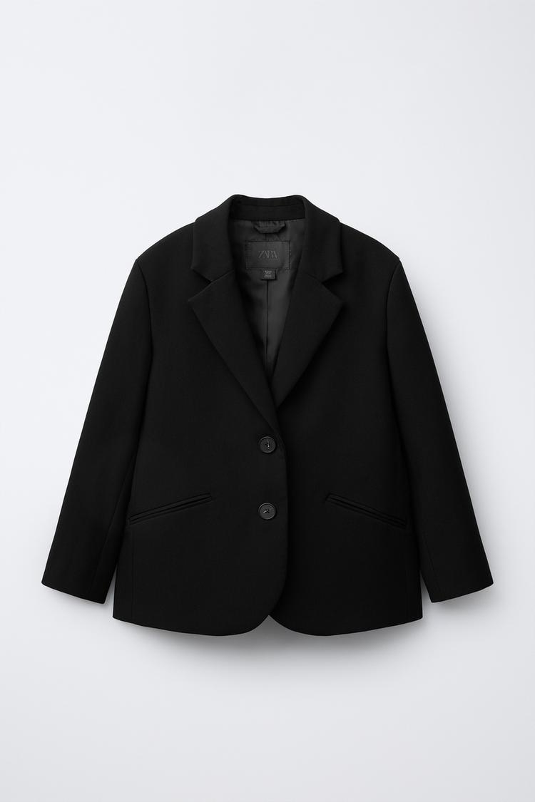 Black Friday Abrigos Negros Zara ABRIGO LEVITA OVERSIZE ZW COLLECTION Negro ZARA España