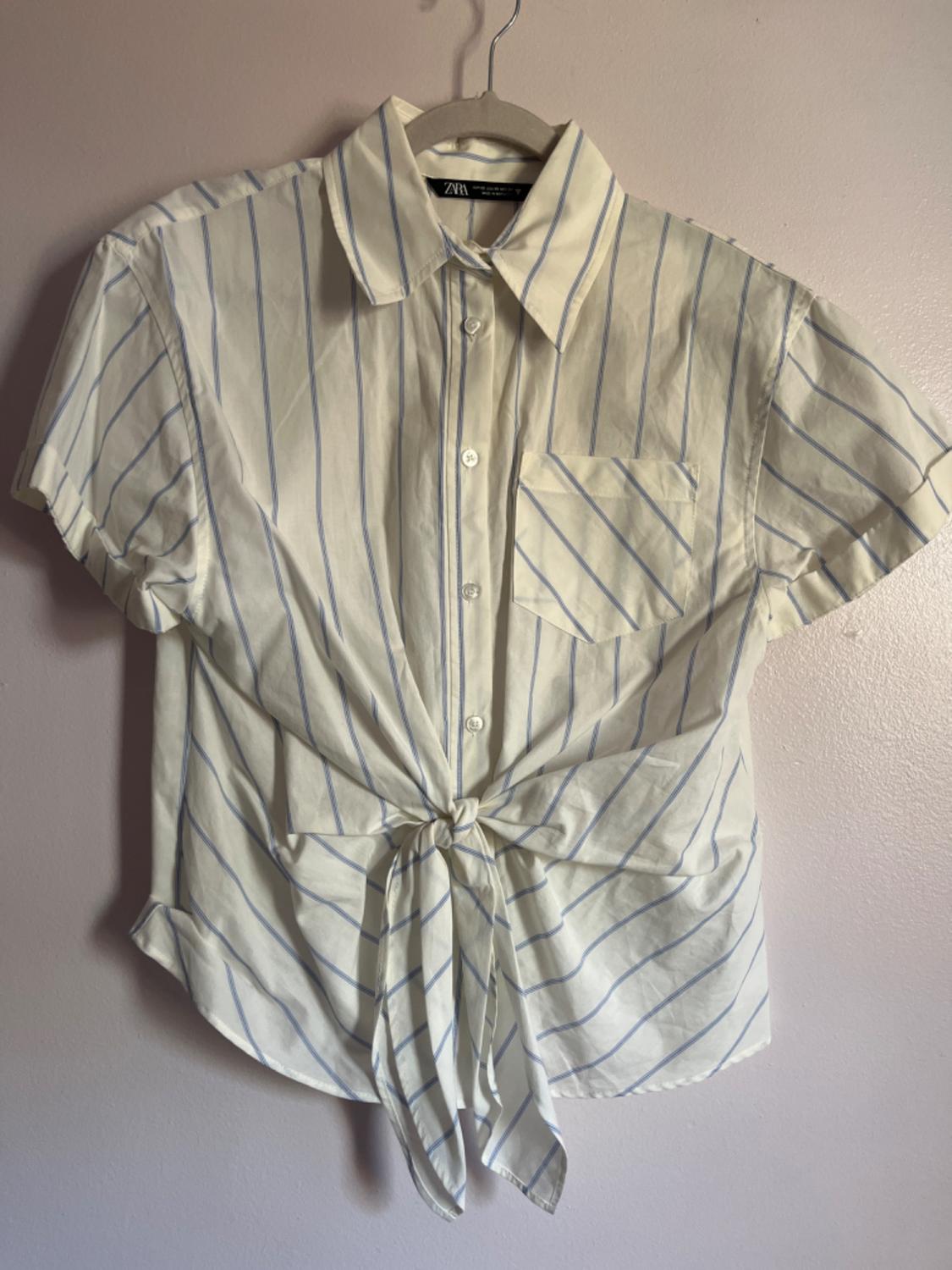 KNOTTED POPLIN SHIRT