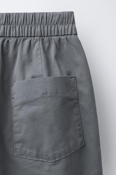 PANTALON BALLON À PLIS - Gris moyen de Zara - Image 3