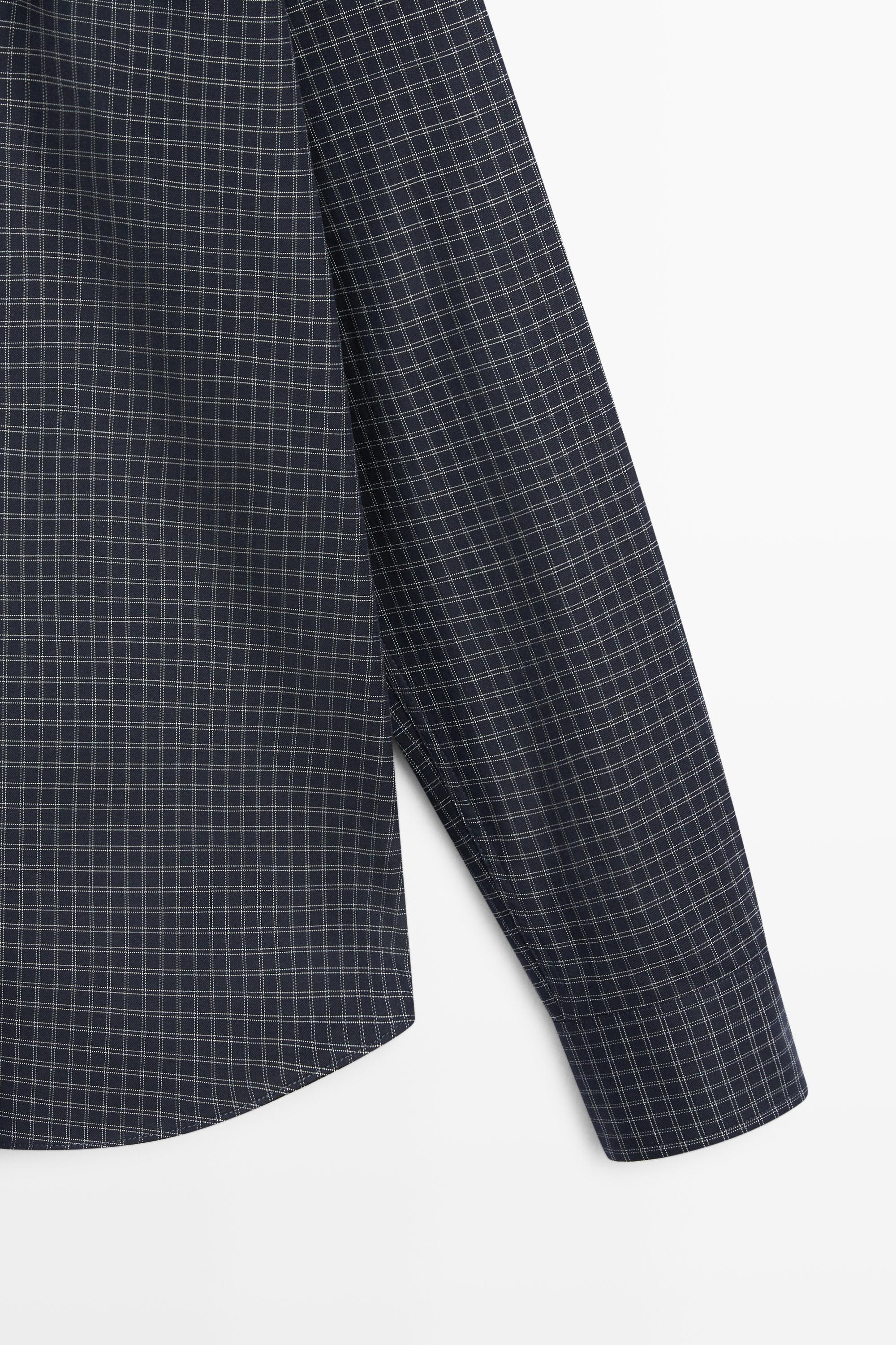Regular fit check 100% cotton shirt