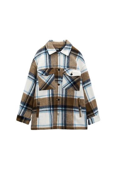 LONGLINE CHECK OVERSHIRT