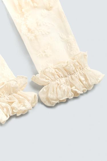 GANTS SEMI-TRANSPARENTS FLEURS HARRY LAMBERT FOR ZARA X DISNEY - Écru de Zara - Image 3