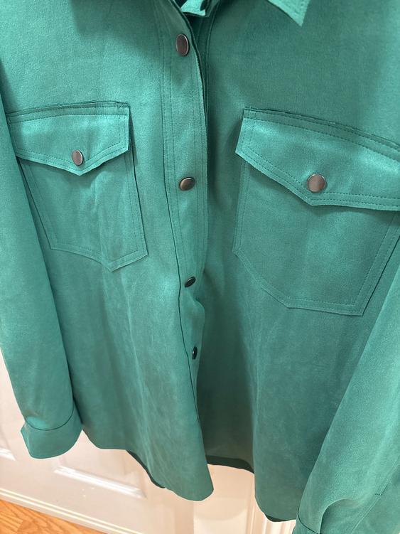 FAUX SUEDE OVERSHIRT - Image 3