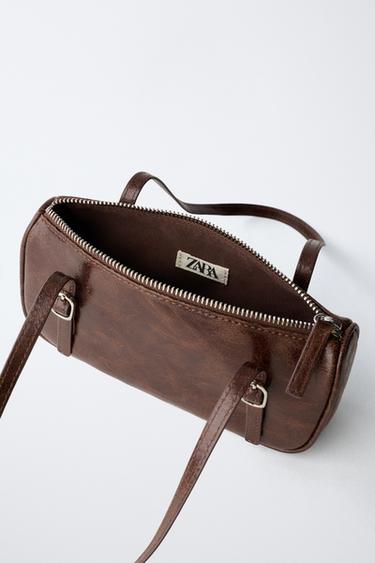 BUCKLE SHOULDER BAG - Brown by Zara - Image 3
