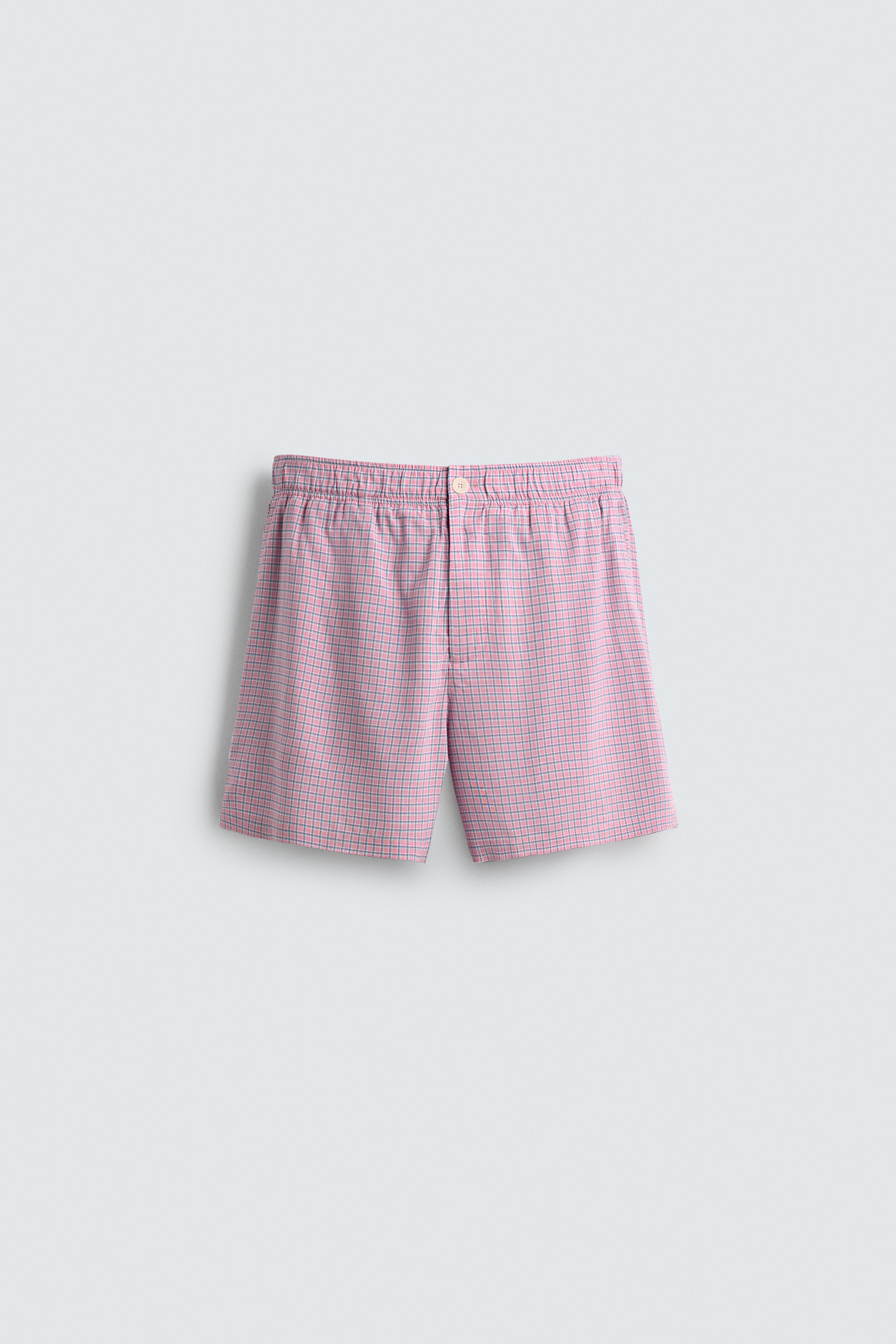 FLOWY PLAID SHORTS