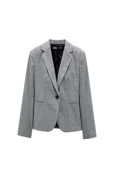CHECK TAILORED BLAZER