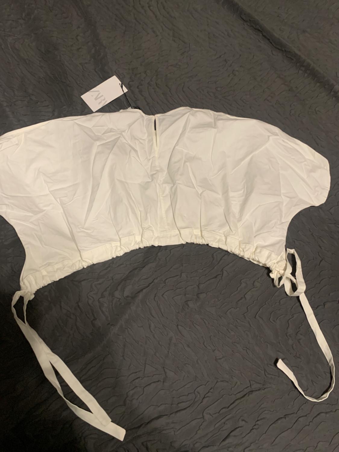 GATHERED TOP WITH TIES - Image 2
