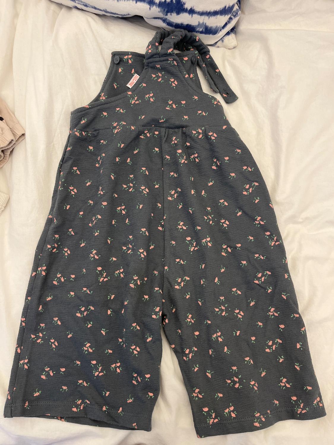 FLORAL PLUSH DUNGAREES - Image 2