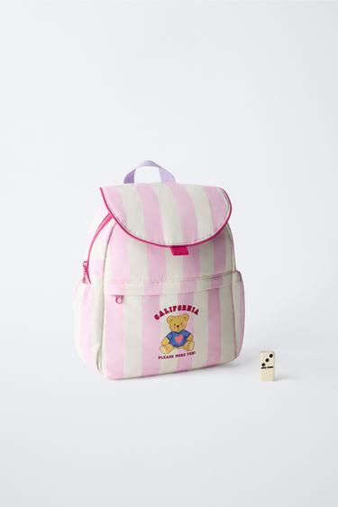 SAC À DOS RAYURES - Rose de Zara - Image 5