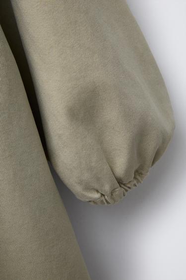 ROBE FLUIDE AVEC POCHES - Kaki de Zara - Image 3