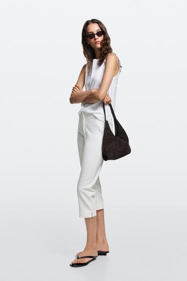 Zara Denim capris - Oyster-white - Image 0