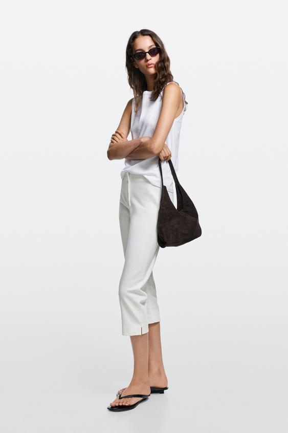 Zara Denim capris - Oyster-white - Image 0