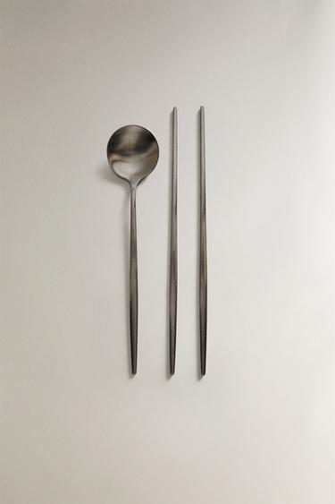 SET PIQUES ET CUILLÈRES - Acier de Zara - Image 0