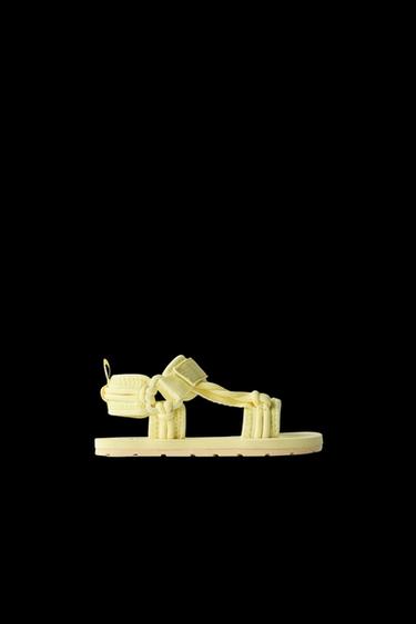 Zara ROPE SANDALS - Yellow - Image 0