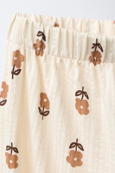 JOGGERS WITH FLORAL LACE - Ecru by Zara - Image 2