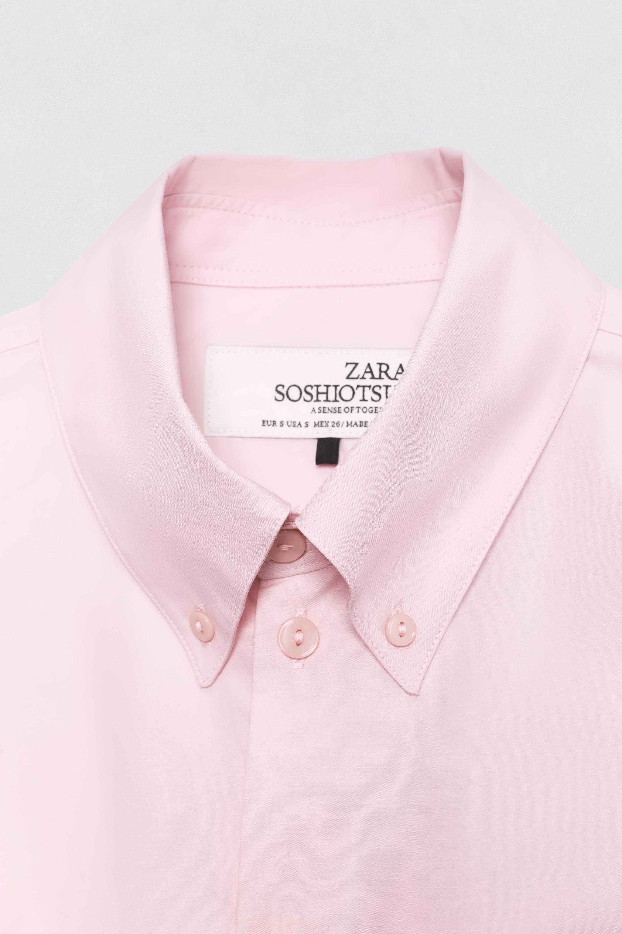SOSHIOTSUKI X ZARA ポプリンシャツ - ピンク | ZARA Japan / 日本