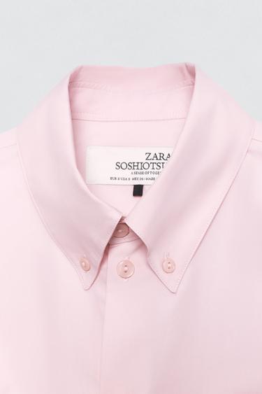 POPLIN SHIRT SOSHIOTSUKI X ZARA - Pink by Zara - Image 6