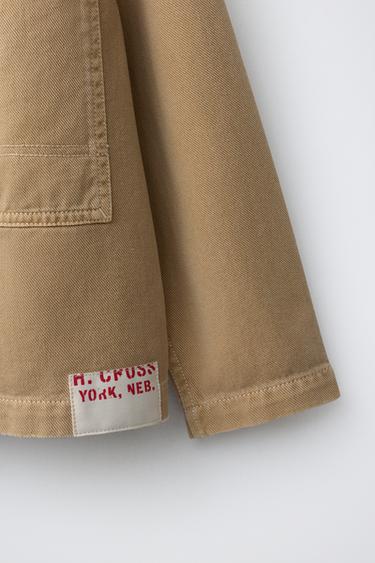 BUTTONED OVERSHIRT - Beige by Zara - Image 3