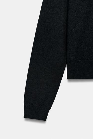 PULL EN LAINE À COL MONTANT - Noir de Zara - Image 6