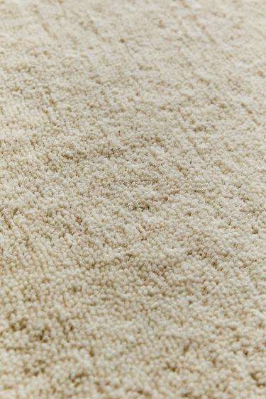 TAPETE DE LÃ SOLID - Bege-claro da Zara