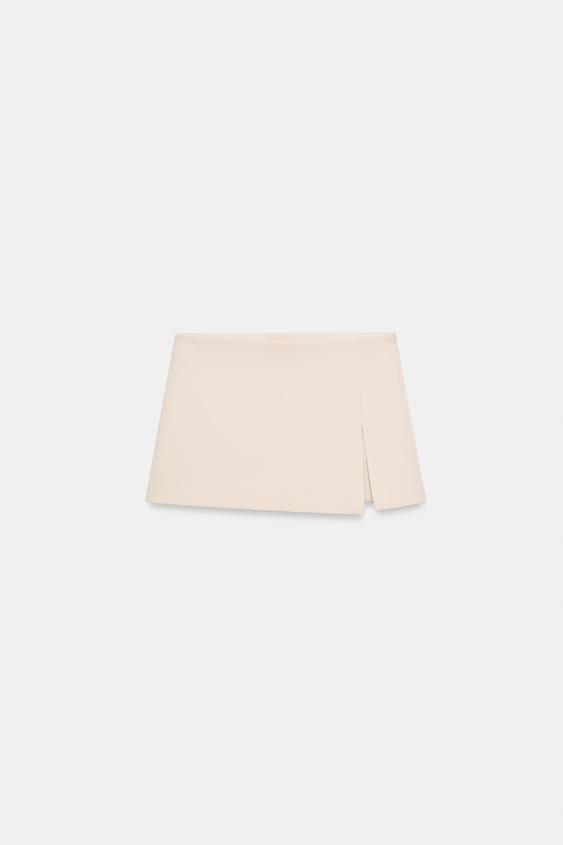 FALDA PANTALÓN ABERTURA - Hueso de Zara - Imagen 0