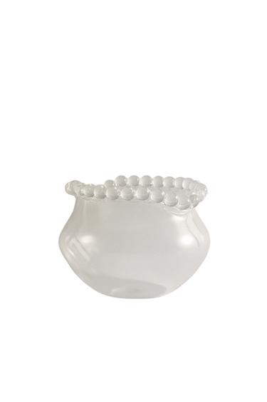 BUBBLE-EFFECT VASE - Transparent by Zara