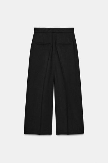 PANTALON JUPE-CULOTTE TAILLE HAUTE - Noir de Zara - Image 6