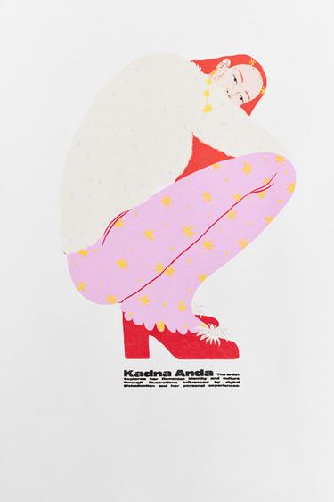 T-SHIRT KADNA ANDA - Blanc de Zara - Image 6