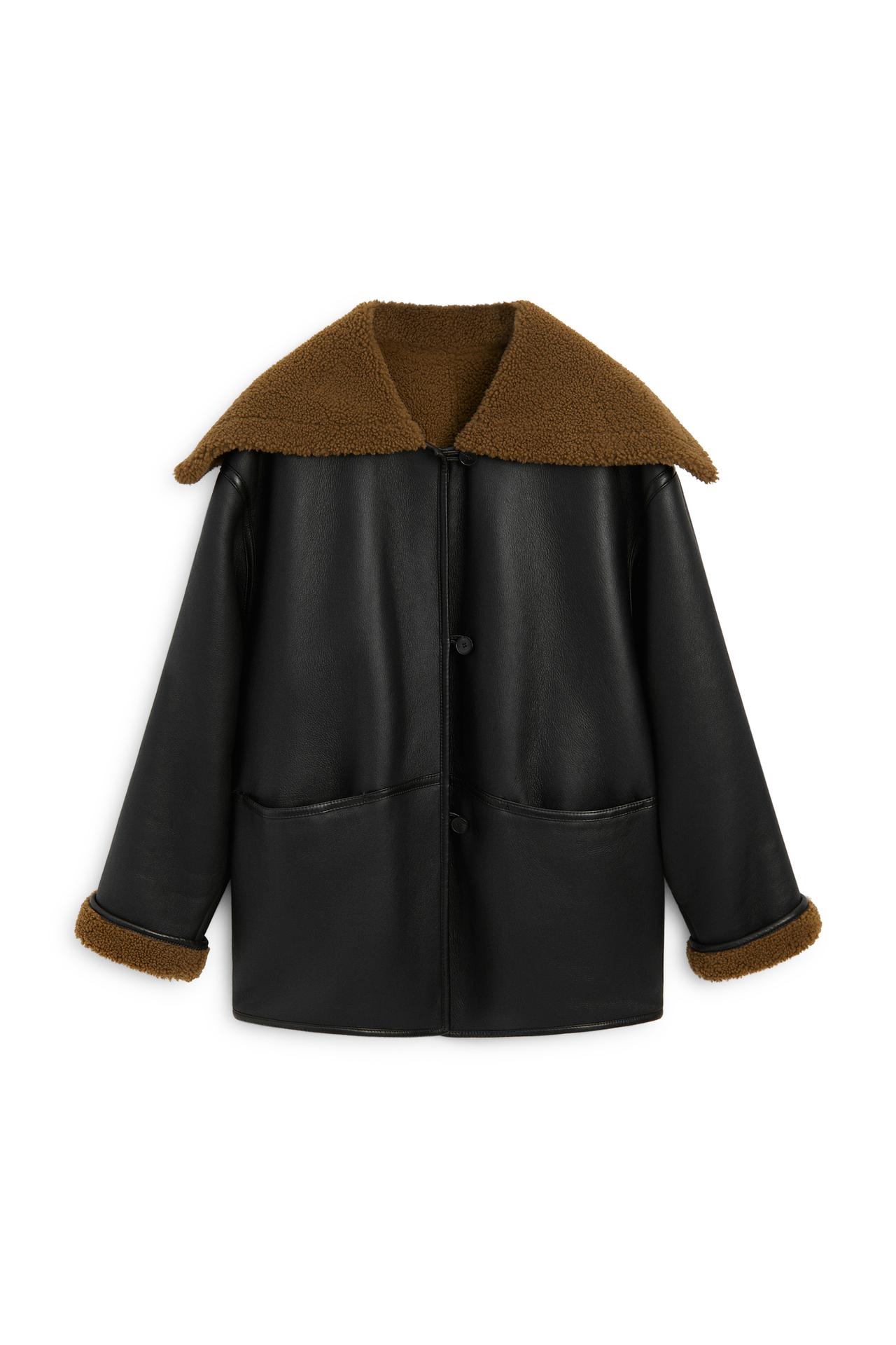 Leather mouton with fur - LIMITED EDITION — Brown