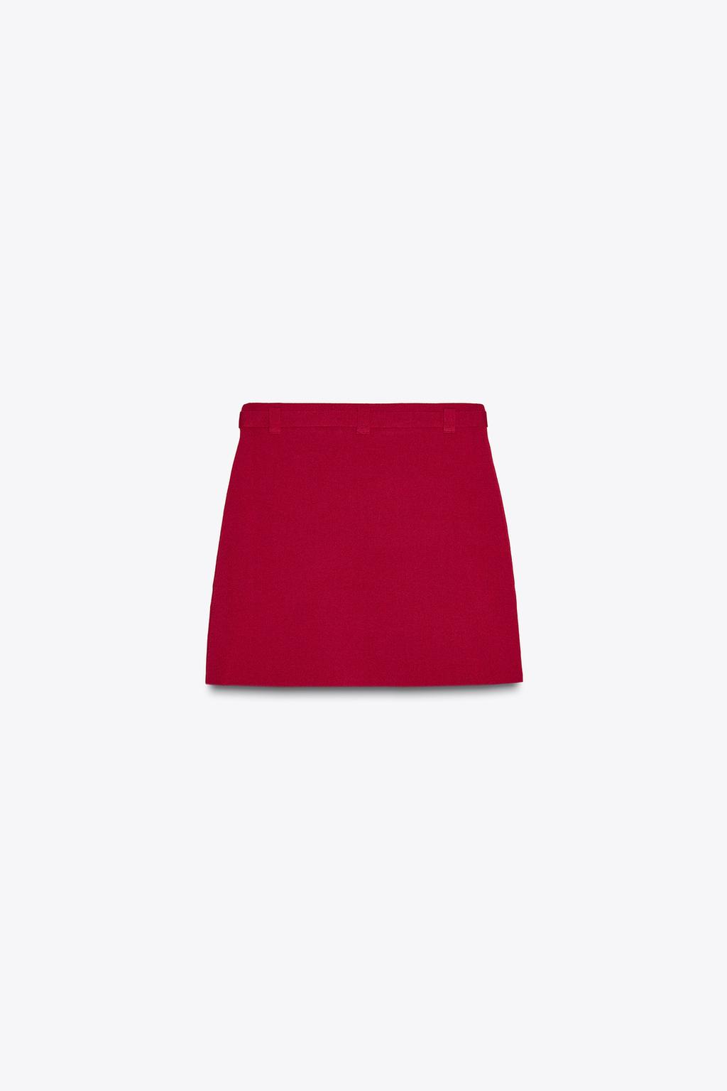 Thumbnail image for KNIT MINI SKIRT WITH BELT