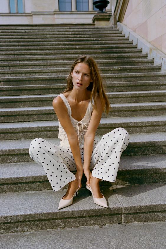 SLINGBACK HEELS - Ecru White by Zara - Image 0