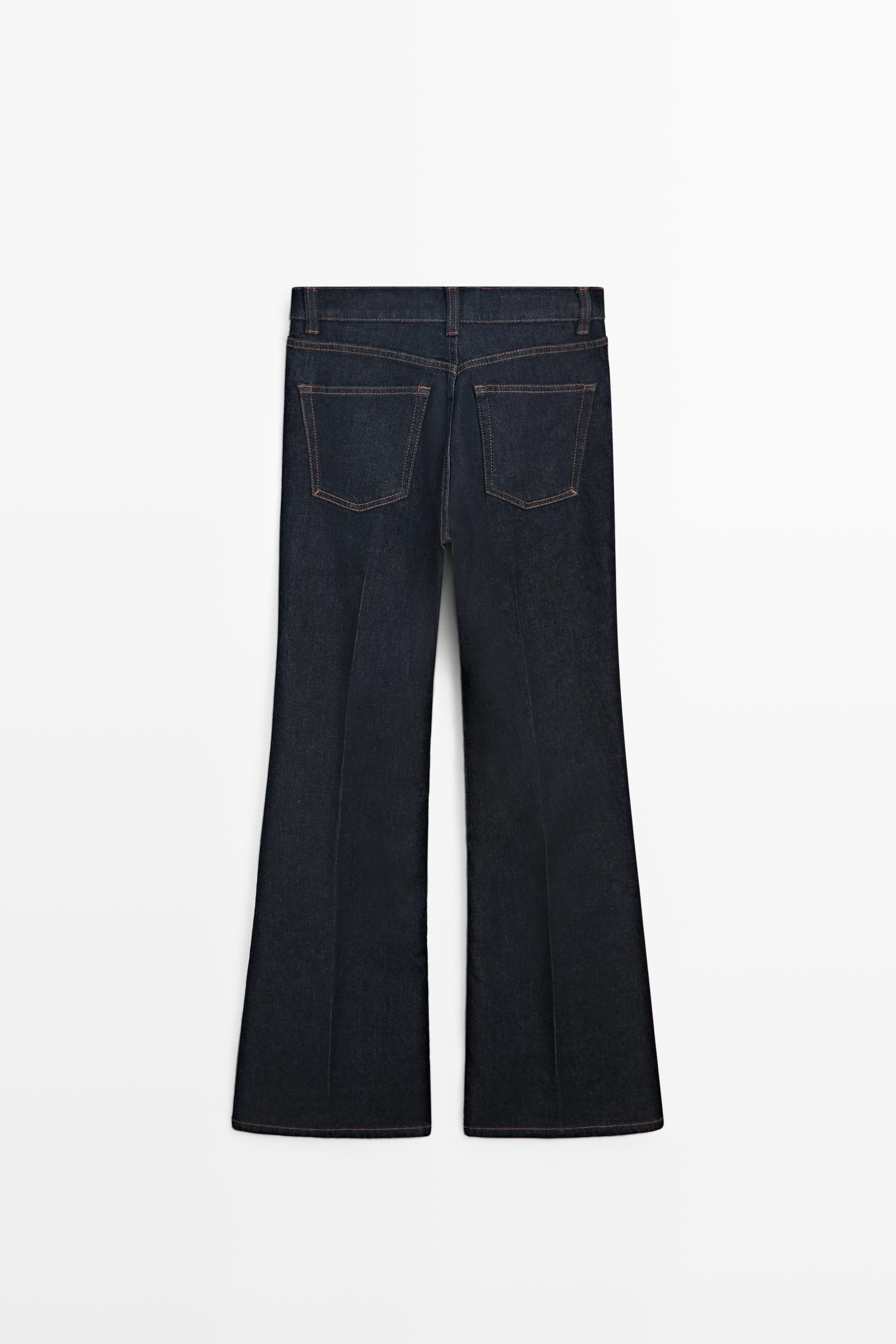 High-waist skinny flare jeans