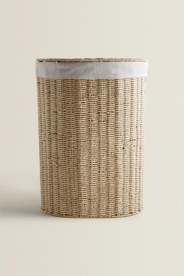 WASMAND MET STOF AAN DE BINNENZIJDE - Lichtbeige van Zara