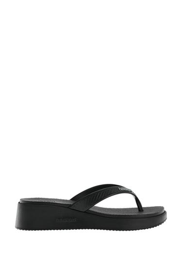 Zara HAVAIANAS ® x ZARA PLATFORM SANDALS - Black