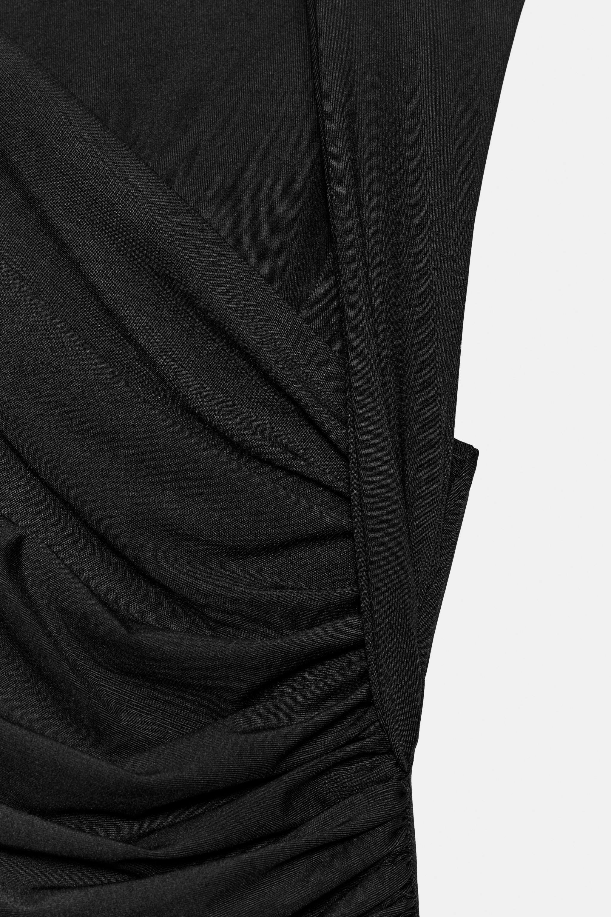 DRAPED MIDI DRESS
