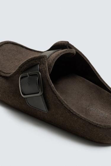 BUCKLED CLOGS - Chocolate by Zara - Image 5