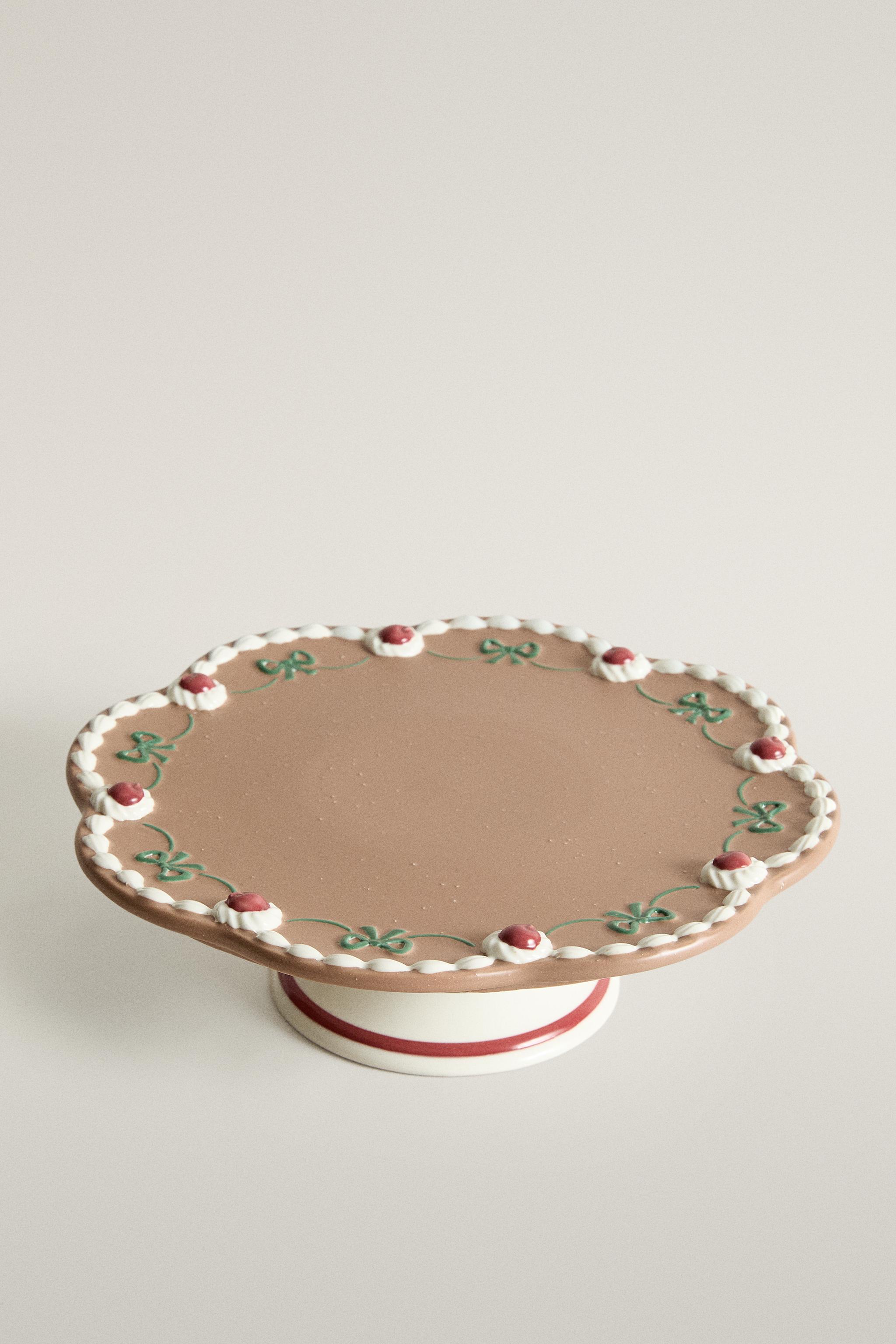 PRÉSENTOIR TARTE GRÈS NOËL