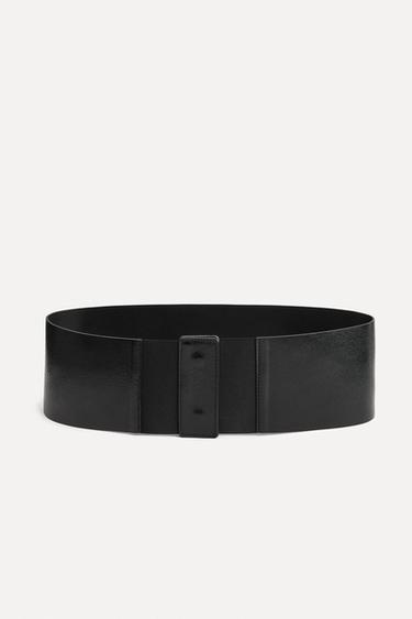 LEATHER SASH BELT 50TH ANNIVERSARY - Black by Zara