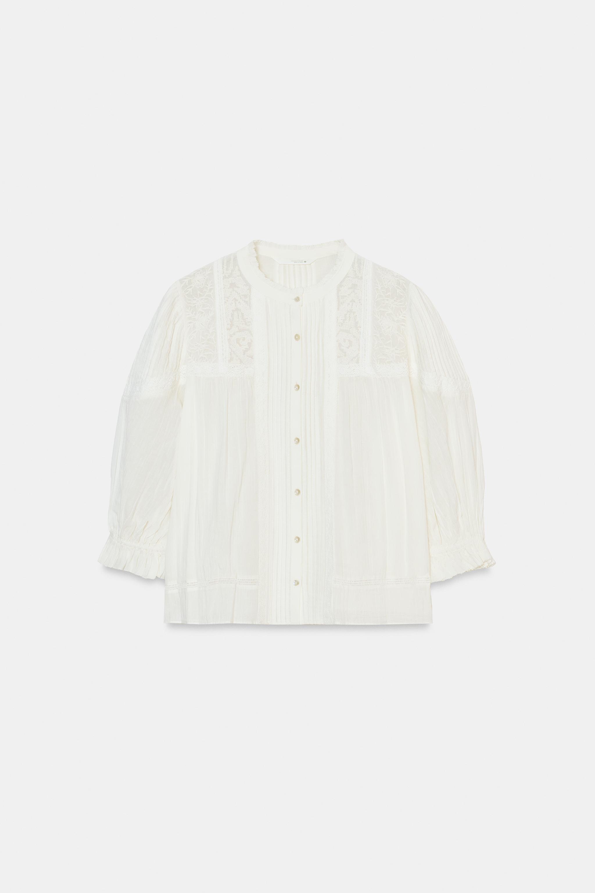 CHEMISE ROMANTIQUE EN COTON ZW COLLECTION