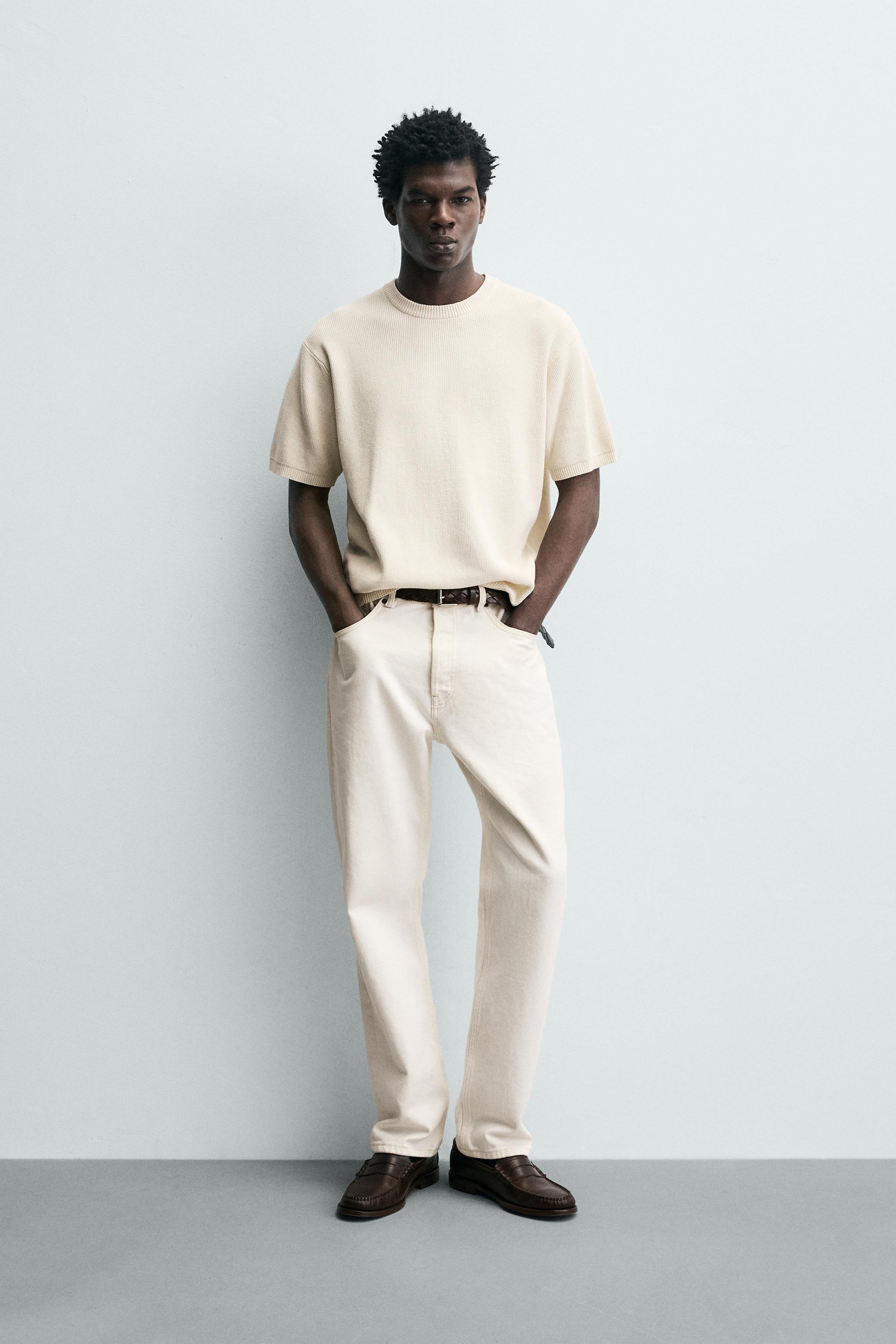 EENK / xelts pocket knit shirt ニット アイボリー PEARL KNIT T-SHIRT - Oyster-white | ZARA Canada