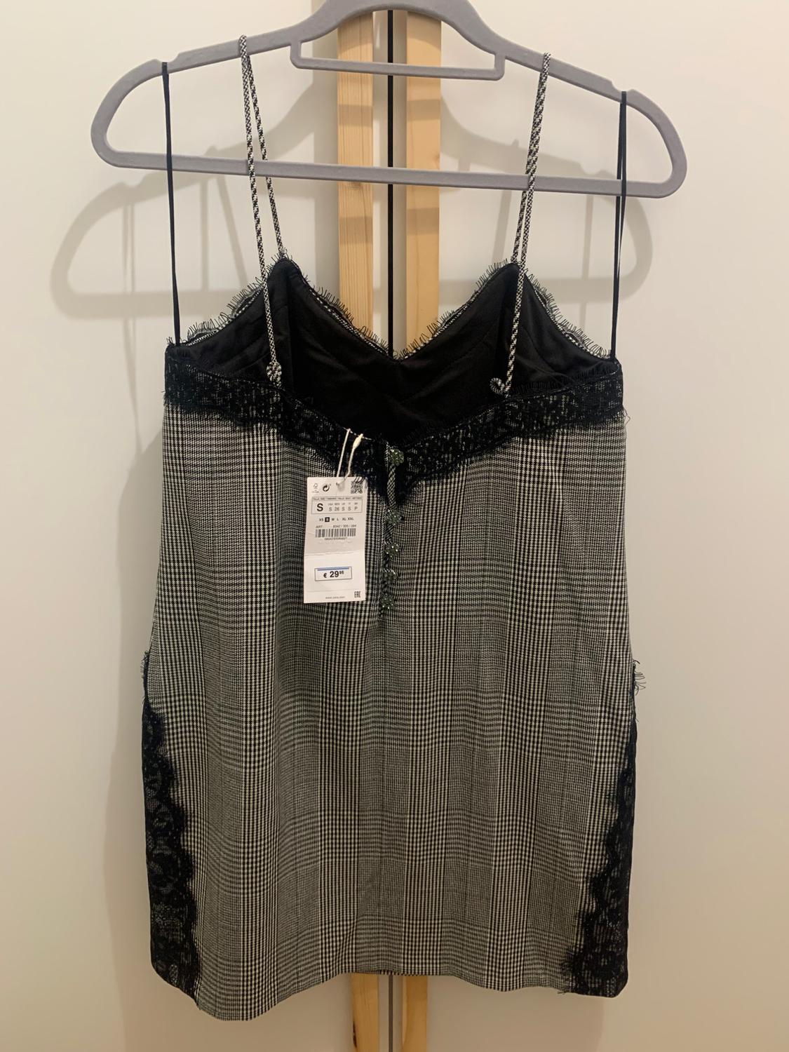 CHECK CAMISOLE DRESS - Image 3