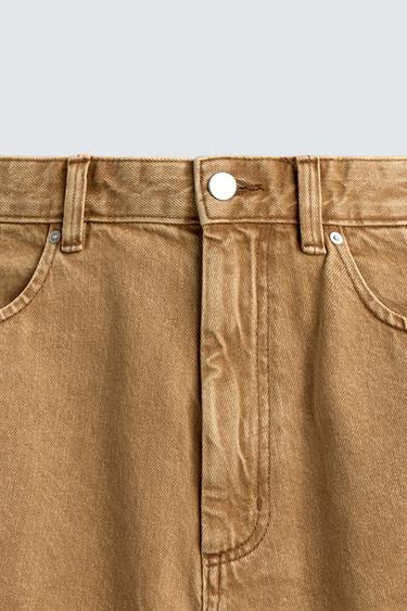 BAGGY FIT BERMUDA SHORTS WITH BUTTONS - Beige by Zara - Image 9